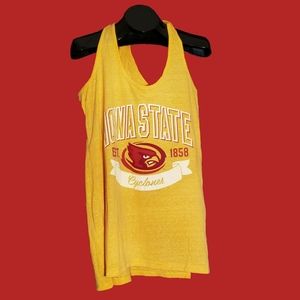 Iowa State Cyclones Yellow Racerback Tank Top